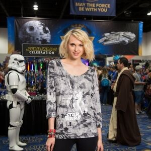 Star Wars Rock & Republic Womens L Tie-Dye Gray Sparkly Tunic Top Leia Skywalker